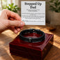 Stepped Up Dad Leather Bracelet