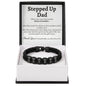 Stepped Up Dad Leather Bracelet