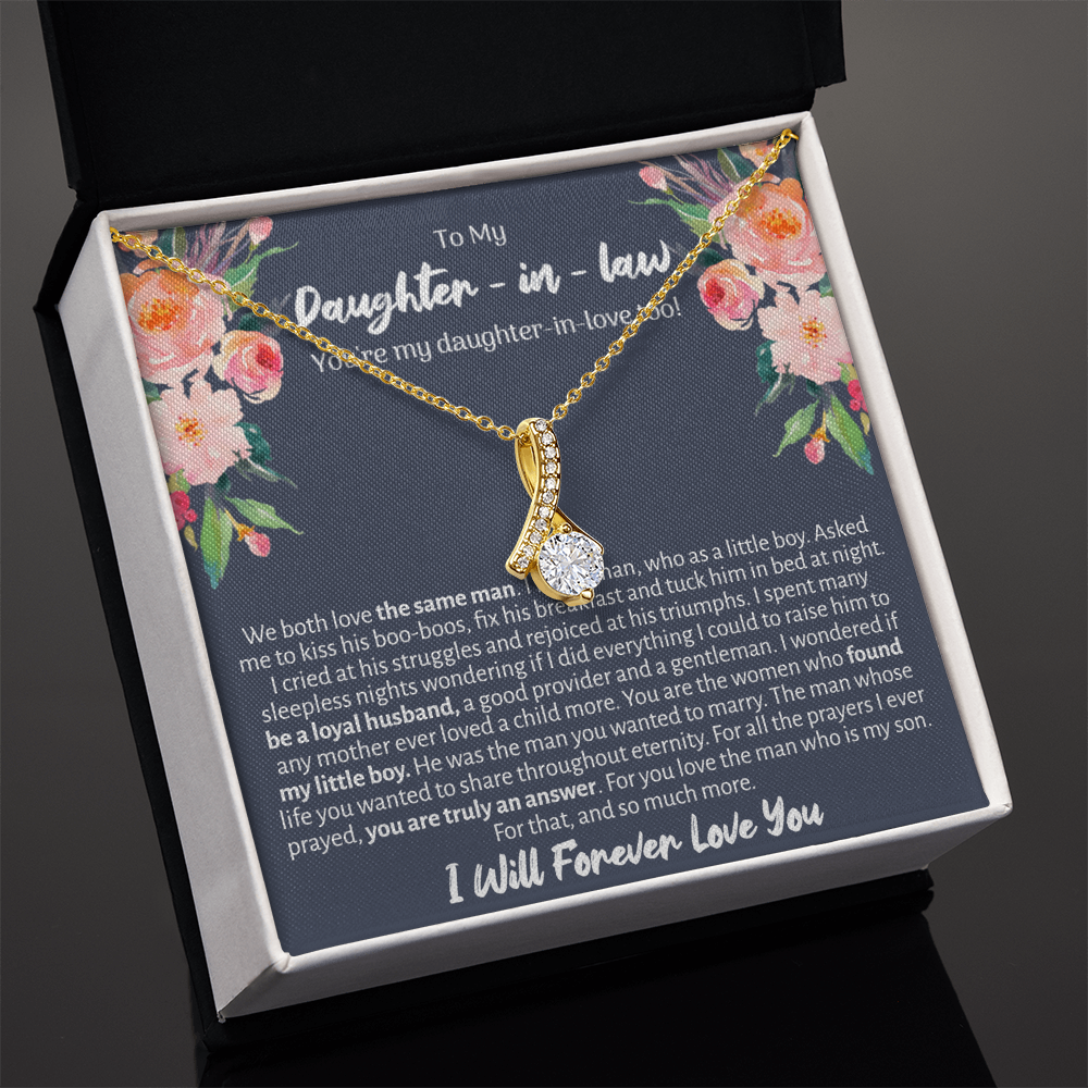 Daughter In Law Enchanted Ribbon Necklace