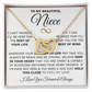 To My Niece Interlocking Hearts Necklace