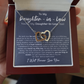 Daughter In Law Interlocking Hearts Necklace