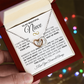 To My Niece Interlocking Hearts Necklace