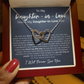 Daughter In Law Interlocking Hearts Necklace