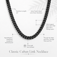 Thumbnail for To My Son 5mm Cuban Necklace - Love Mom