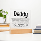 Bump to Daddy LED Acrylic Set - Love You This Much