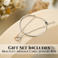 Thumbnail for Bump to Mom Interlocking Cuff Bracelet - Love You This Much