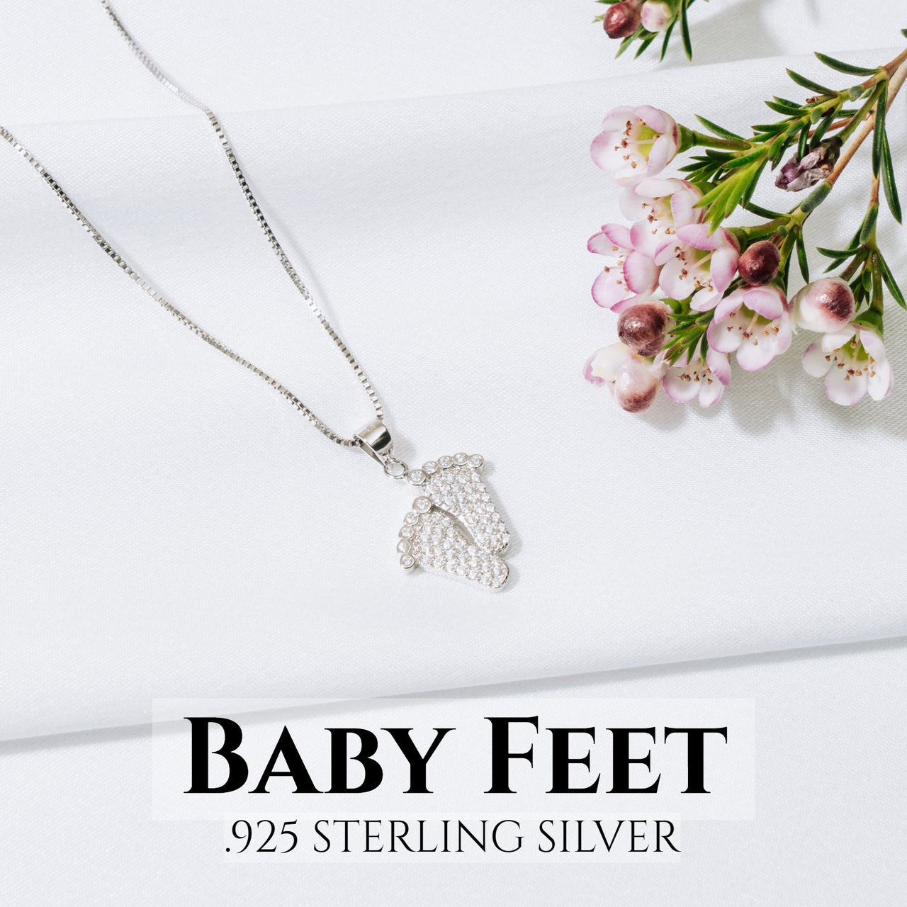 Bump to Mom Tiny Steps Necklace - Love You This Much