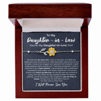 Thumbnail for Daughter In Law Enchanted Sunflower Bracelet