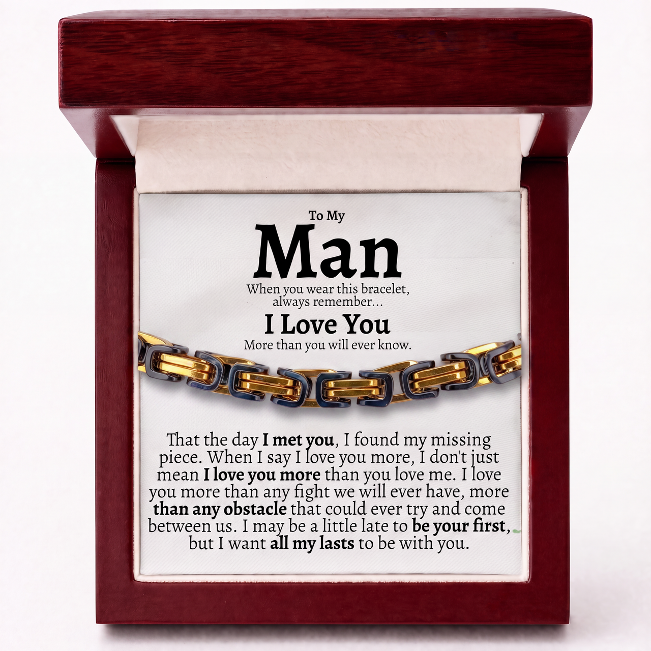 The Day I Met You Men's Bracelet - 5mm