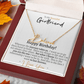 Girlfriend Happy Birthday Signature Name Necklace - Love You This Much