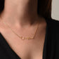 Girlfriend Happy Birthday Signature Name Necklace - Love You This Much