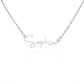 Girlfriend Happy Birthday Signature Name Necklace - Love You This Much