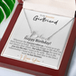 Girlfriend Happy Birthday Signature Name Necklace - Love You This Much