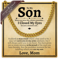 Thumbnail for To My Son 5mm Cuban Necklace - Love Mom