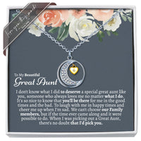 Thumbnail for Great Aunt Moon & Back Necklace - Love You This Much