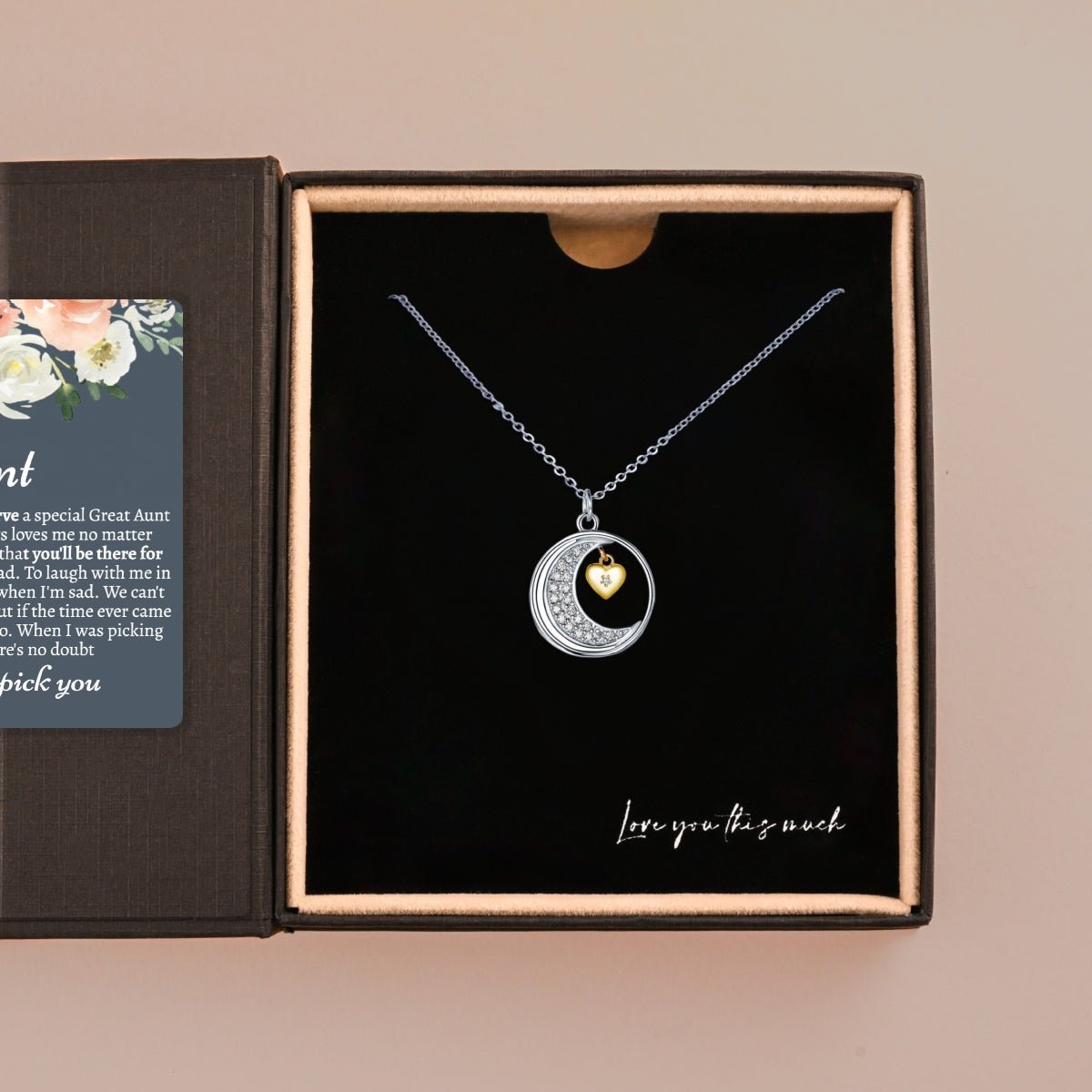 Great Aunt Moon & Back Necklace - Love You This Much