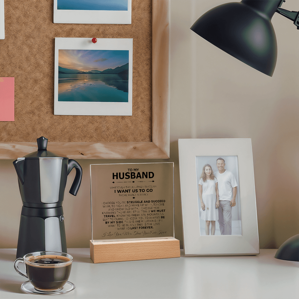 Husband "Struggle & Succeed" Acrylic Plaque - Love You This Much