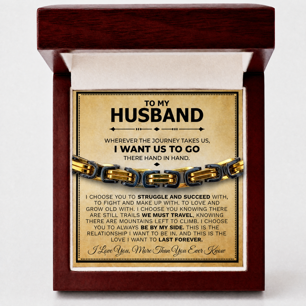 Husband 5mm Steel Bracelet