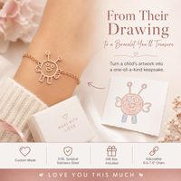 Thumbnail for Custom Drawing Jewelry – Turn Their Artwork Into a Necklace, Bracelet or Keychain