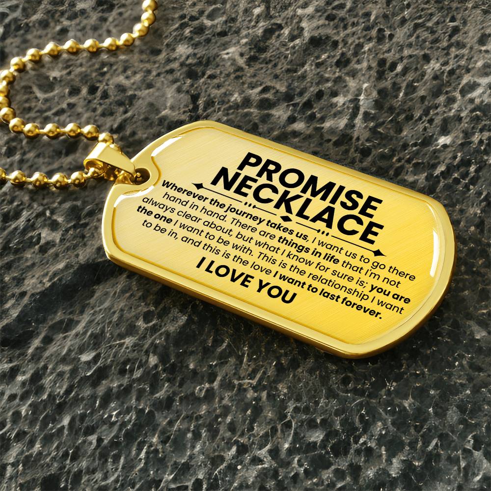 Promise Dog Tag Necklace - Love You This Much