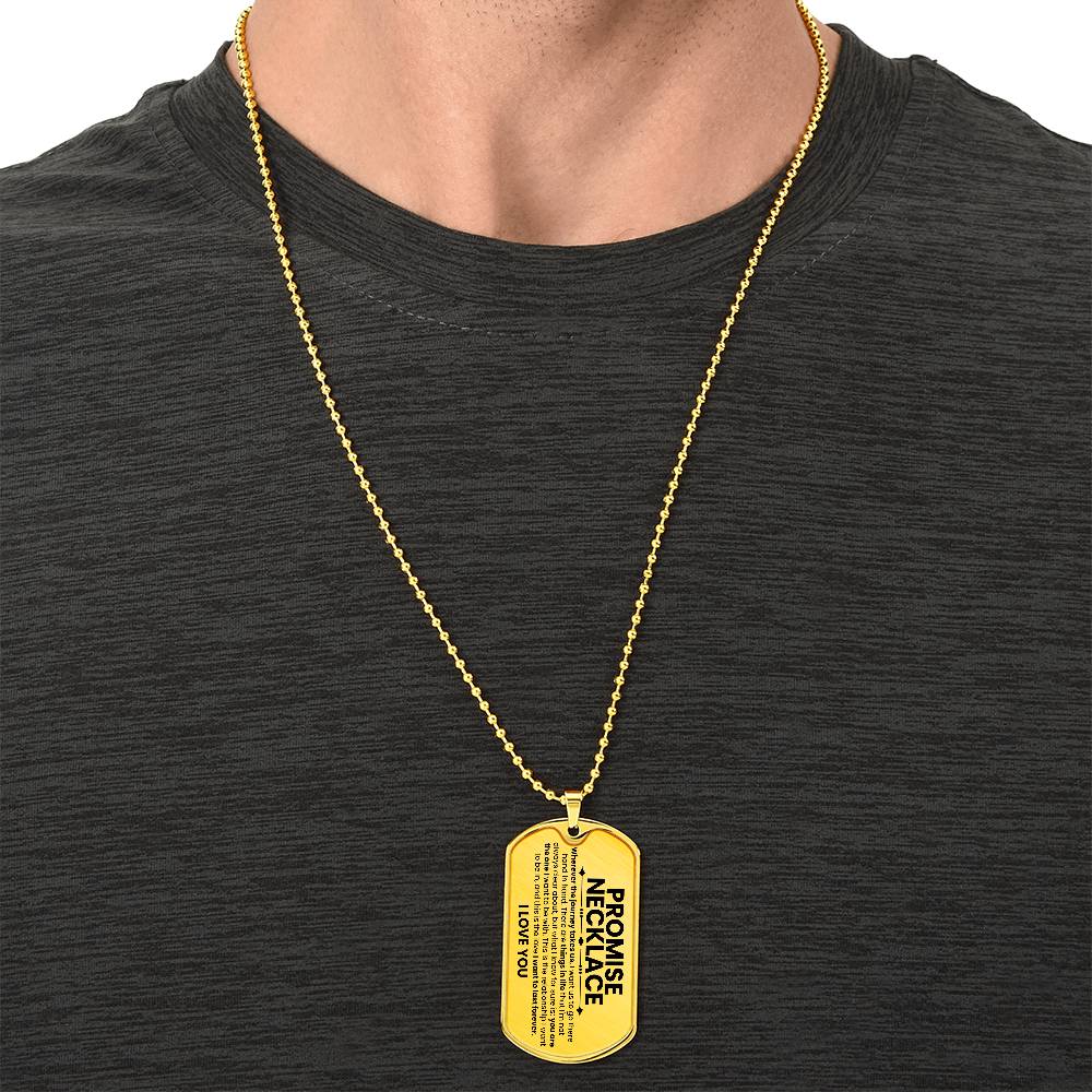 Promise Dog Tag Necklace - Love You This Much