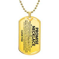 Thumbnail for Promise Dog Tag Necklace - Love You This Much