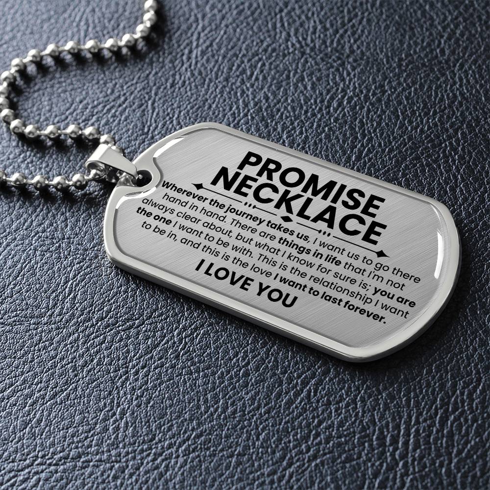 Promise Dog Tag Necklace - Love You This Much