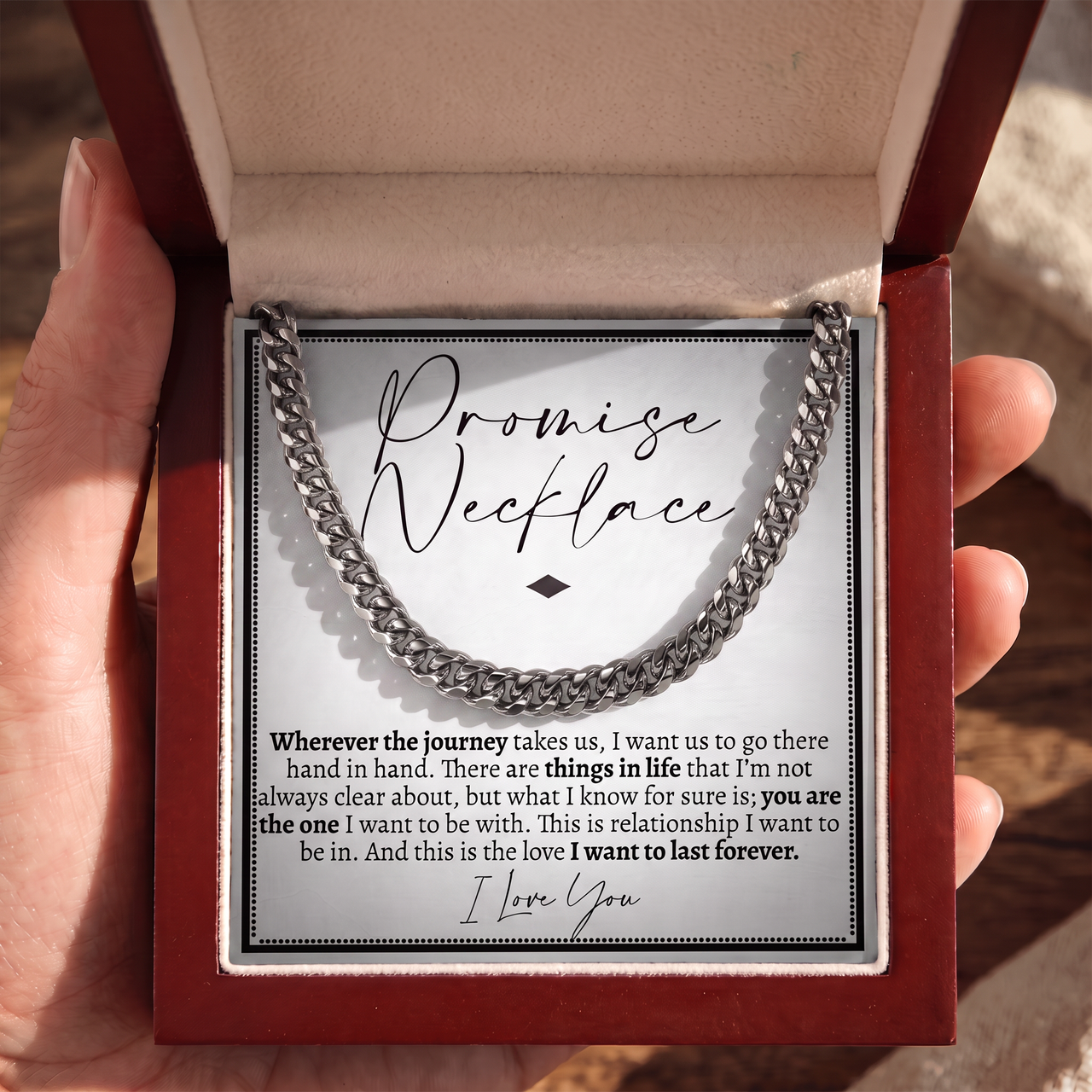 Classic Promise Necklace - 5mm (22" Length)