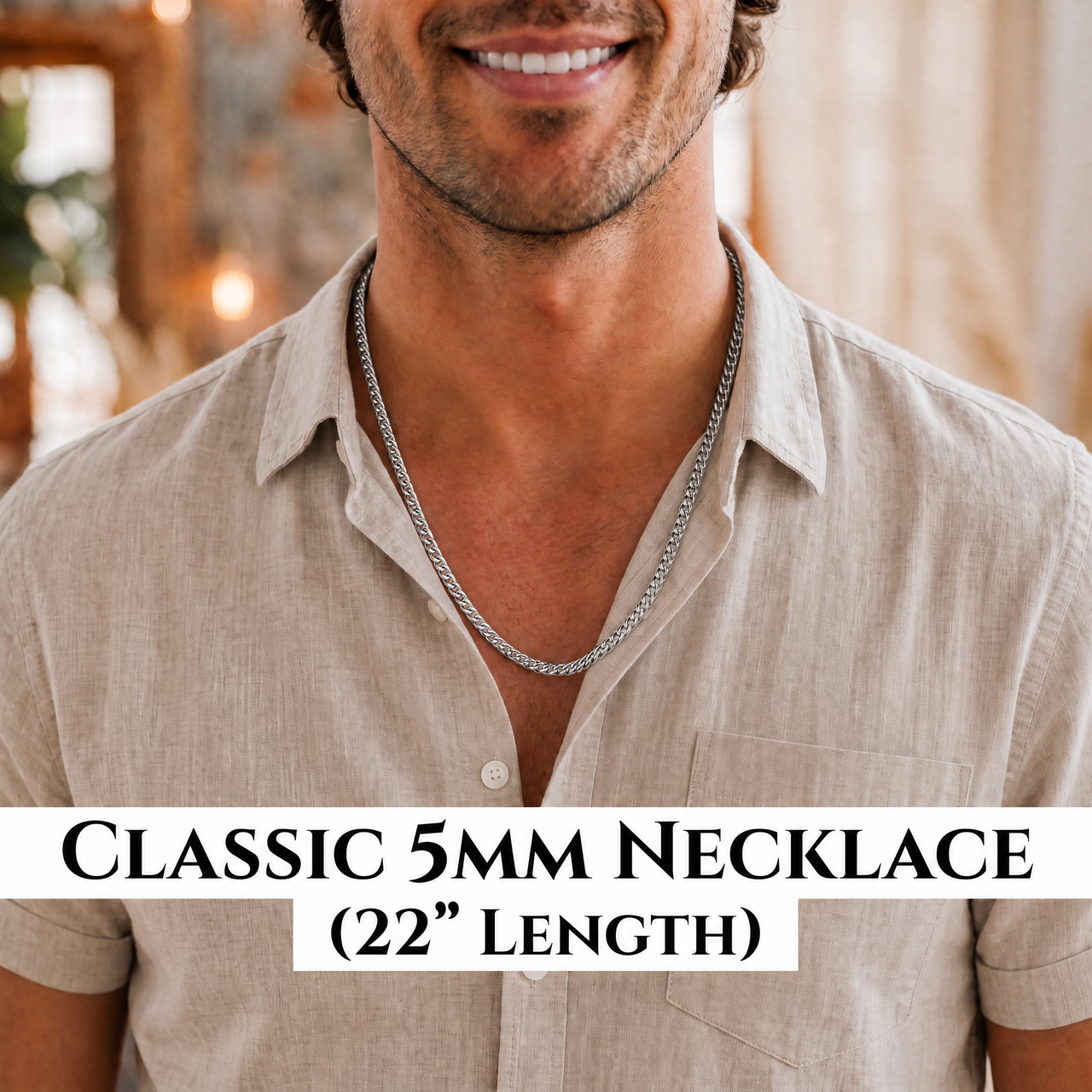 Son Love Mom Wedding - Class 5mm Necklace