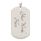 Son Love Dad Dog Tag Necklace (Black Design) - Love You This Much
