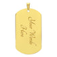 Son Love Dad Dog Tag Necklace (Black Design) - Love You This Much
