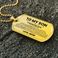 Son Love Mom Original Dog Tag Necklace - Love You This Much