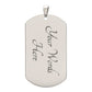 Son Love Mom Original Dog Tag Necklace - Love You This Much