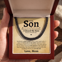 Thumbnail for To My Son 5mm Cuban Necklace - Love Mom