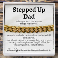 Thumbnail for Stepped Up Dad Classic 5mm Cuban Bracelet - Love You This Much