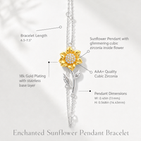 Thumbnail for Daughter In Law Enchanted Sunflower Bracelet