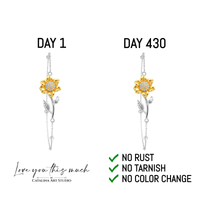 Thumbnail for To My Aunt 18k Gold Enchanted Sunflower Bracelet - Love You This Much