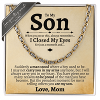 Thumbnail for To My Son - Love Mom - Necklace - Love You This Much