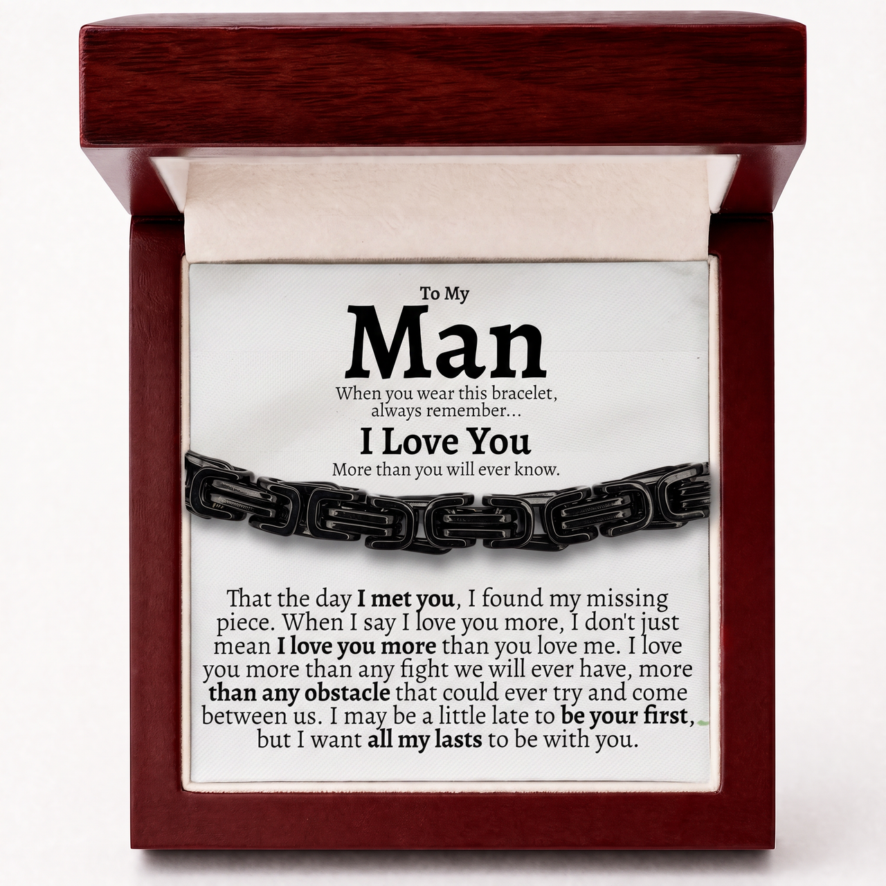 The Day I Met You Men's Bracelet - 5mm