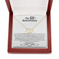 55th Anniversary Everlasting Love Necklace - Love You This Much