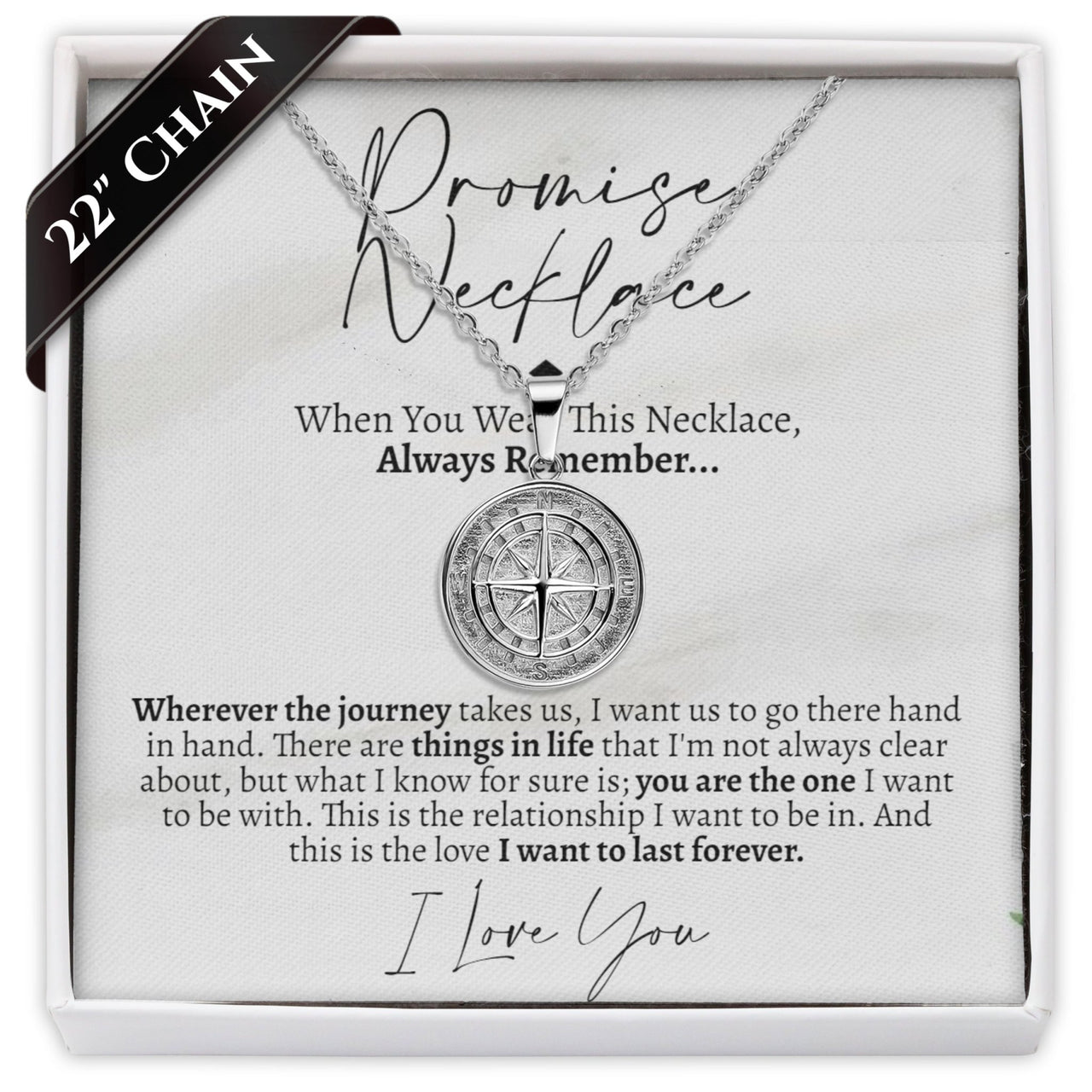 (Almost SOLD OUT) Promise Compass Necklace - Love You This Much