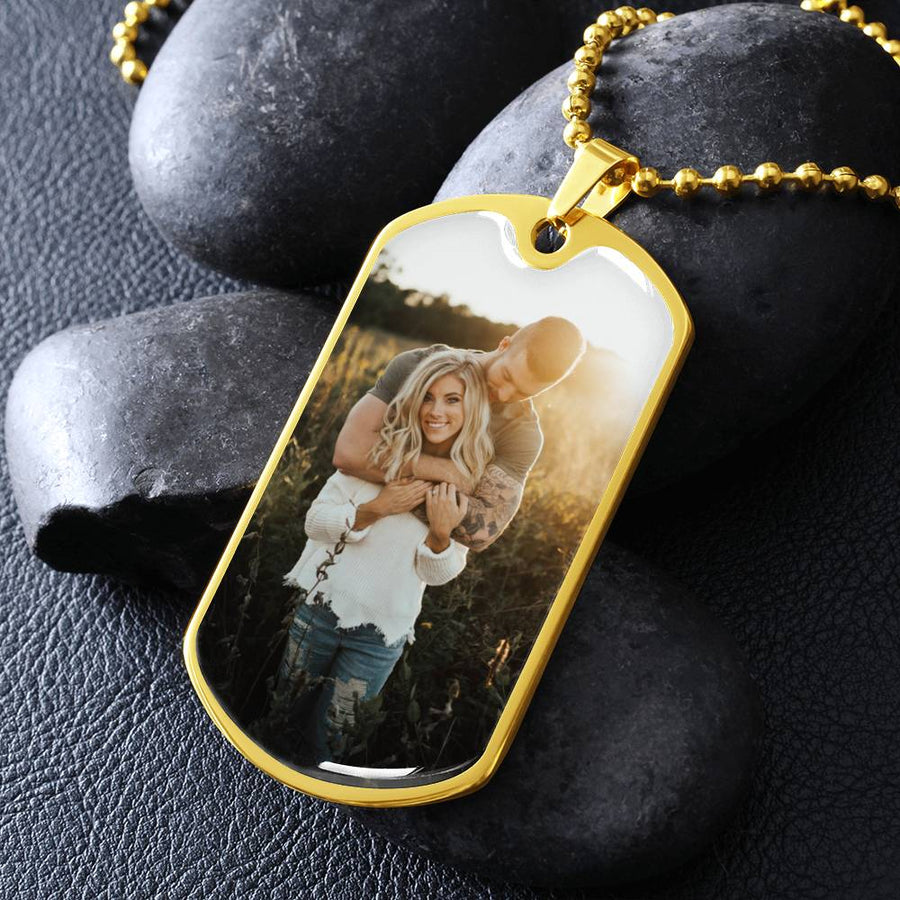 Photo Dog Tag Necklace