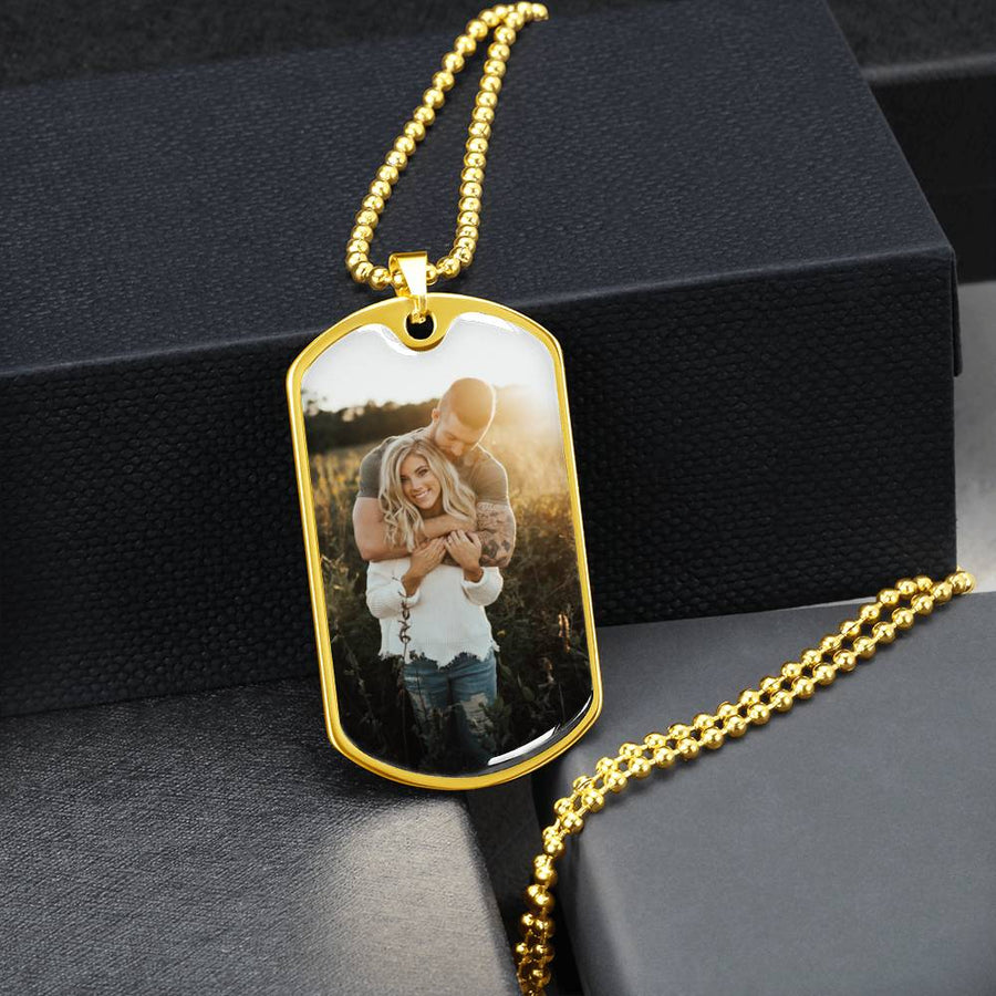 Photo Dog Tag Necklace