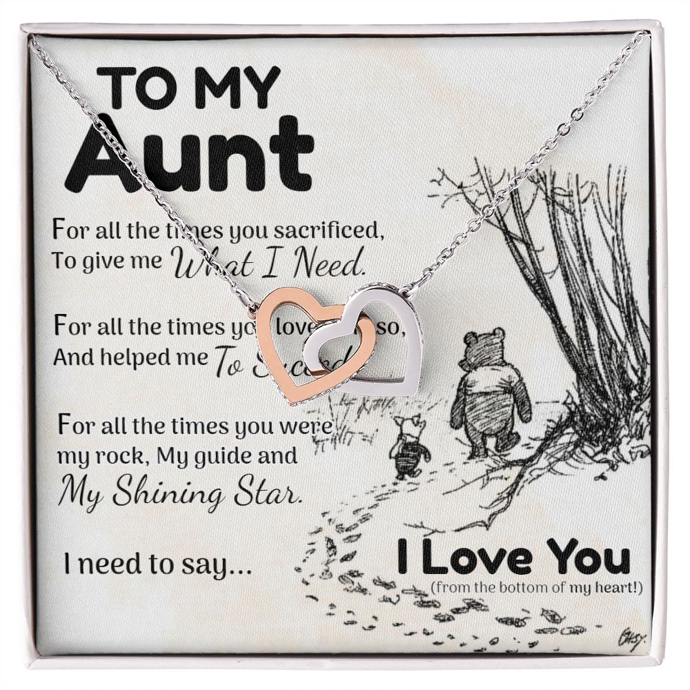 Aunt Interlocking Hearts - Love You This Much