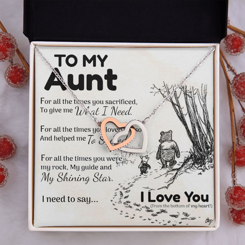 Aunt Interlocking Hearts - Love You This Much