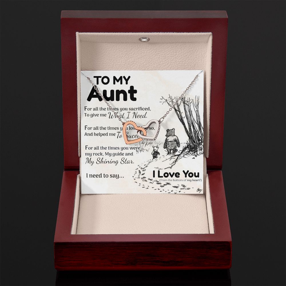 Aunt Interlocking Hearts - Love You This Much