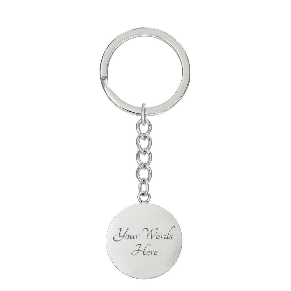 Daddy Daughter Circle Keychain - Love You This Much