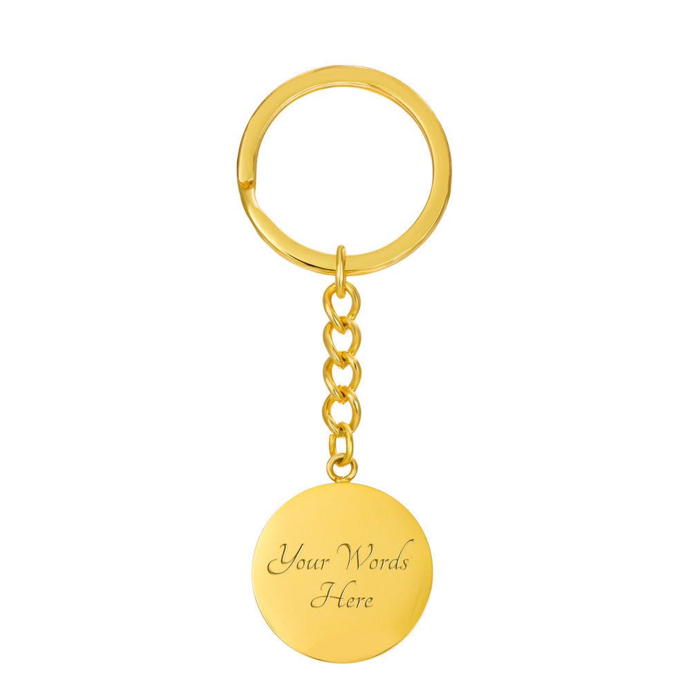 Daddy Daughter Circle Keychain - Love You This Much