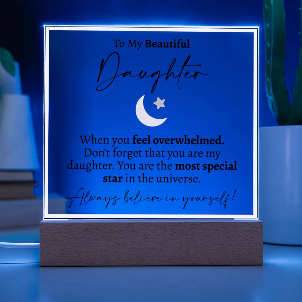 Daughter Most Special Star Acrylic - Love You This Much