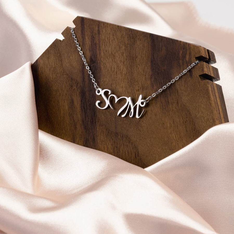 Double Initials Necklace - Love You This Much